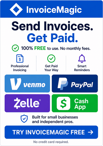 InvoiceMagic. Send invoices. Get paid.