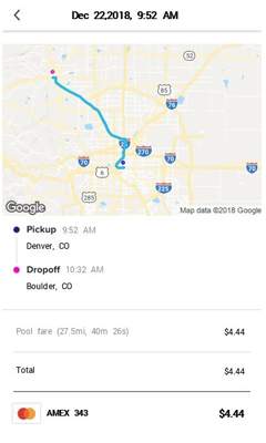 Rideshare Receipt